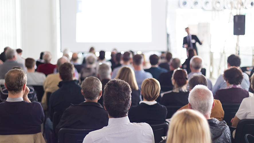 Seminar with people