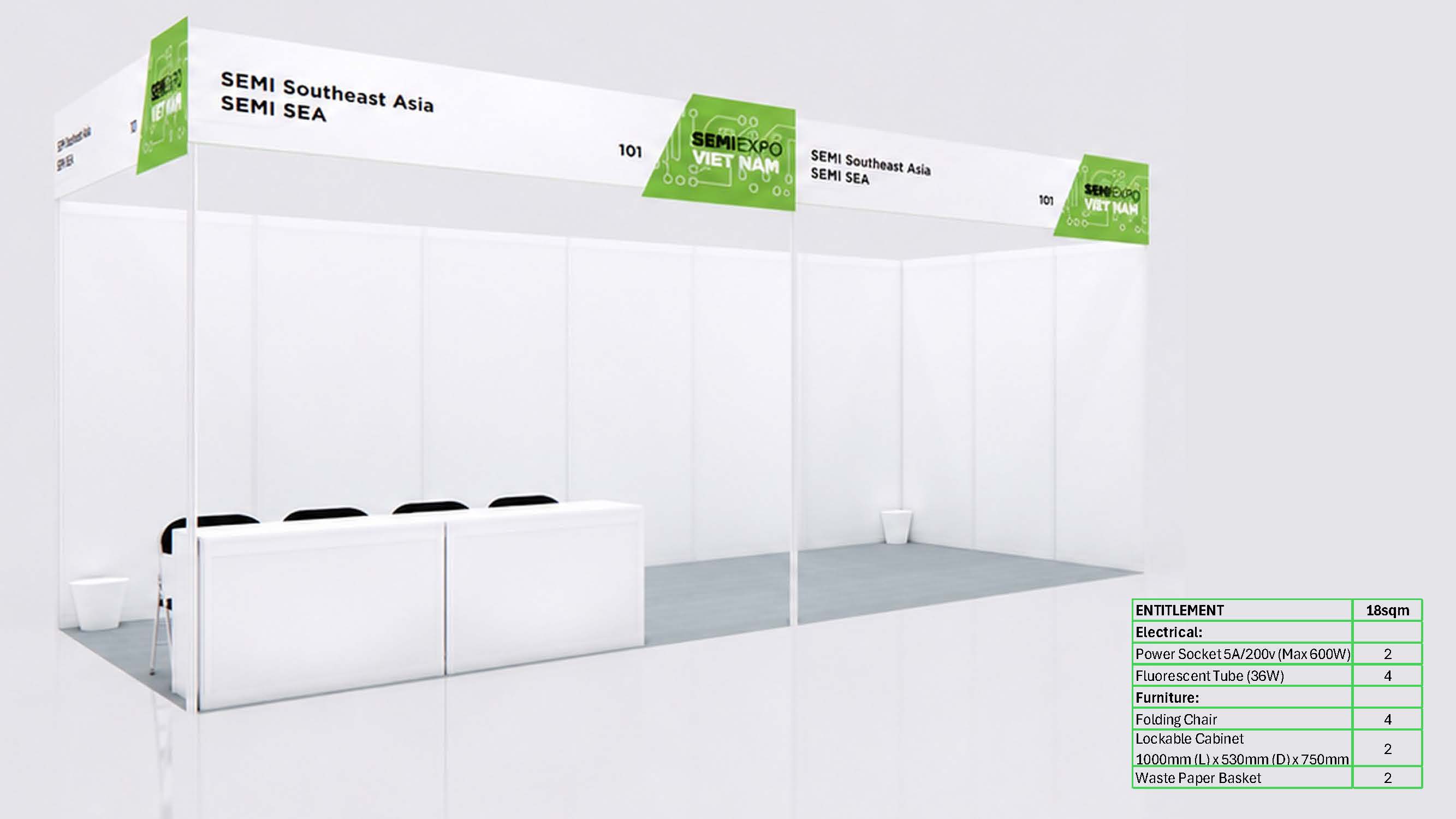 18 sqm booth render