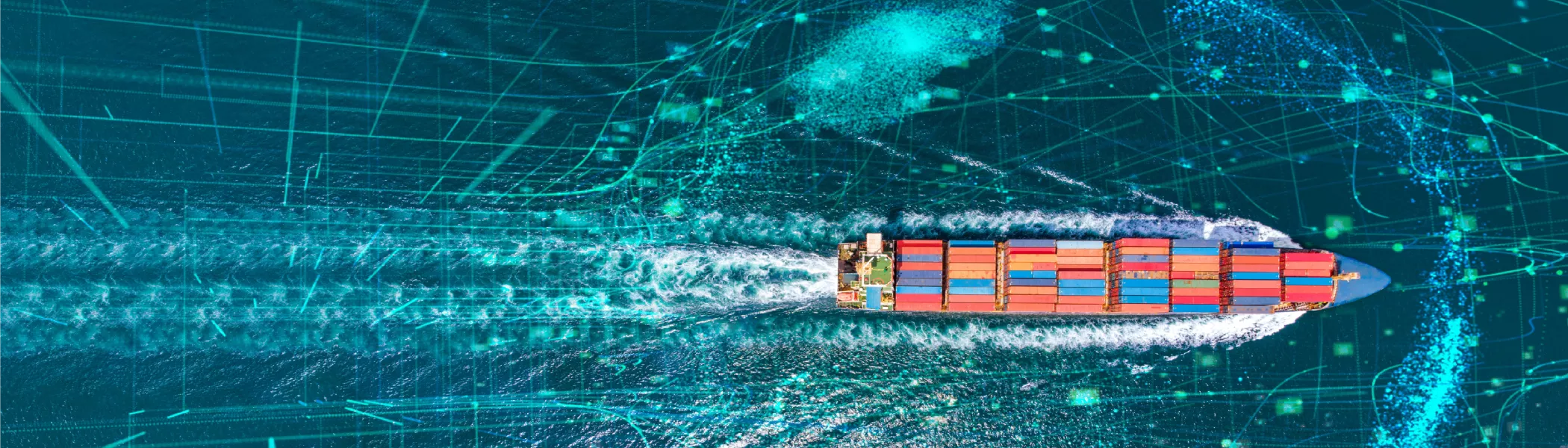 Cargo Ship navigating difficult waters