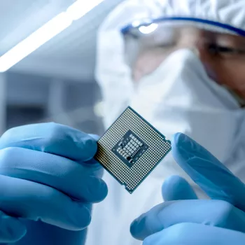 Man with IC Chip