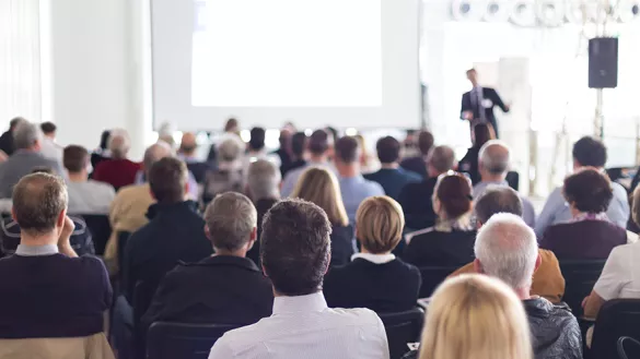 Seminar with people