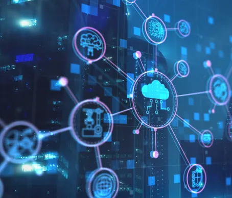 Shutterstock image smart industry concept automation data exchange