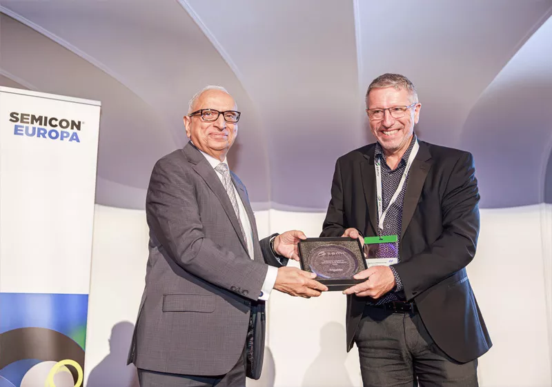 Schneider Electric accepts award