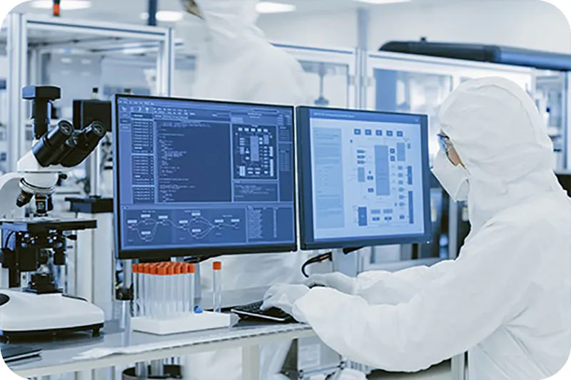 半導体クリーンルームでの実機実習
