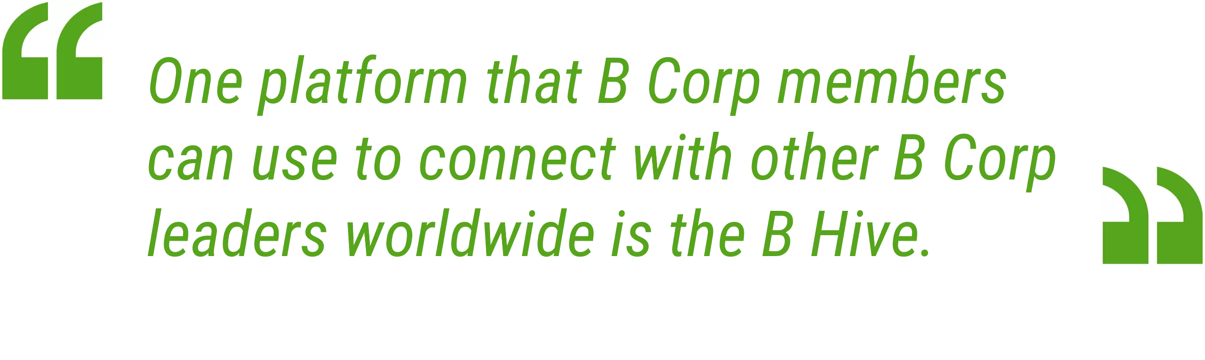 B Corp pull quote