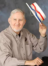 Ed McCluskey with hat