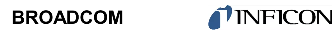 FOA Broadcom Inficon logos