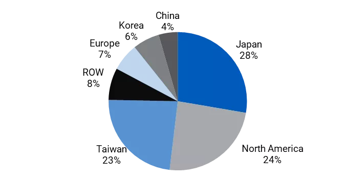 Silicon reclaim wafer market pie chart